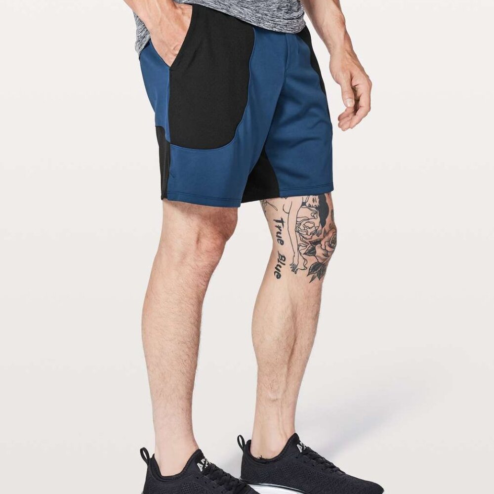 Lululemon Shorts 9" Elevated Swift Onyx Blue Black Mens Large